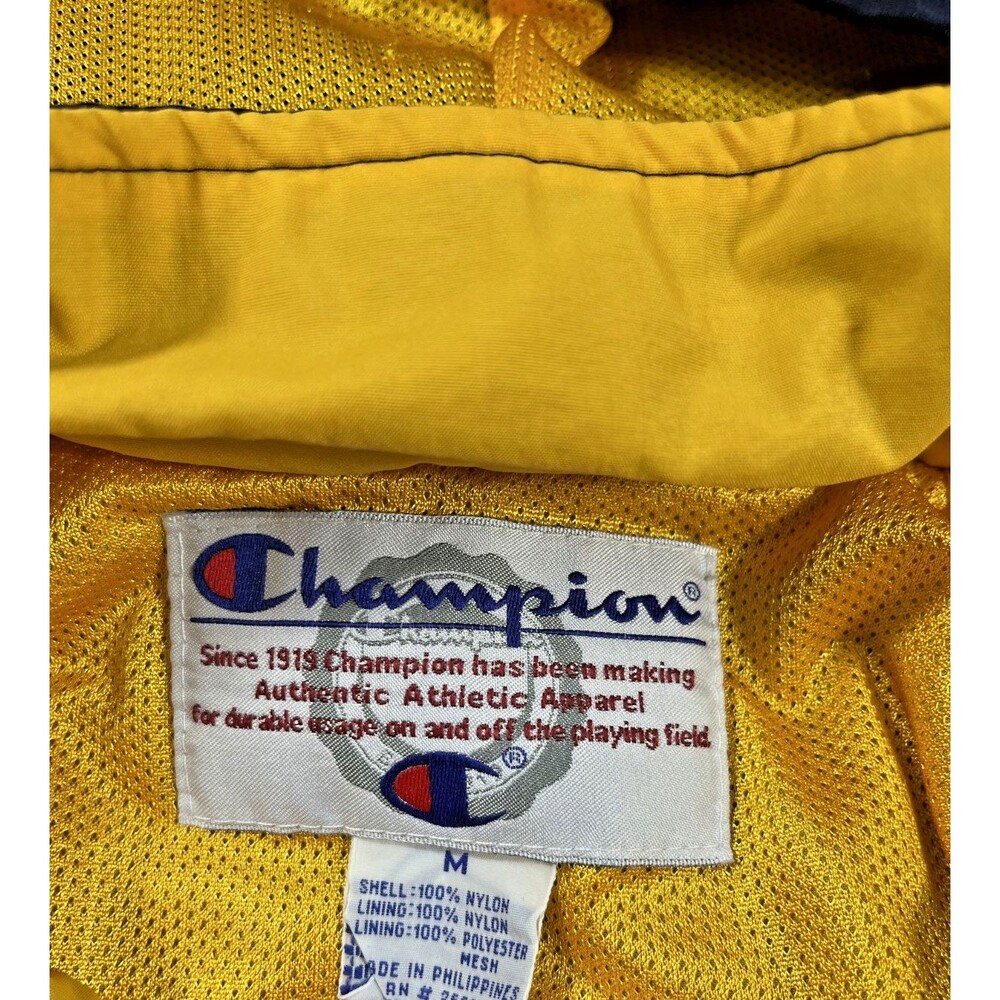 Vintage Champion Michigan Wolverines Medium Football Full Zip Hooded Jacket - Picture 6 of 13